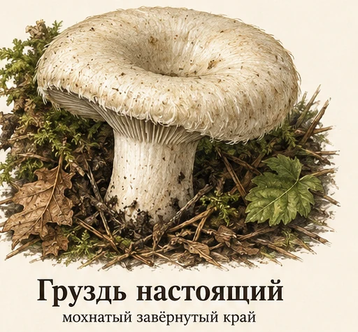 Lactarius resimus — botanical illustration